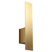 Reflex 2 Light Wall Sconce in Aged Brass