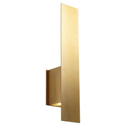 Reflex 2 Light Wall Sconce in Aged Brass