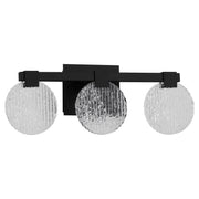 Axiom 3 Light LED Vanity Light in Black