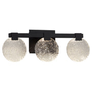 Axiom 3 Light LED Vanity Light in Black
