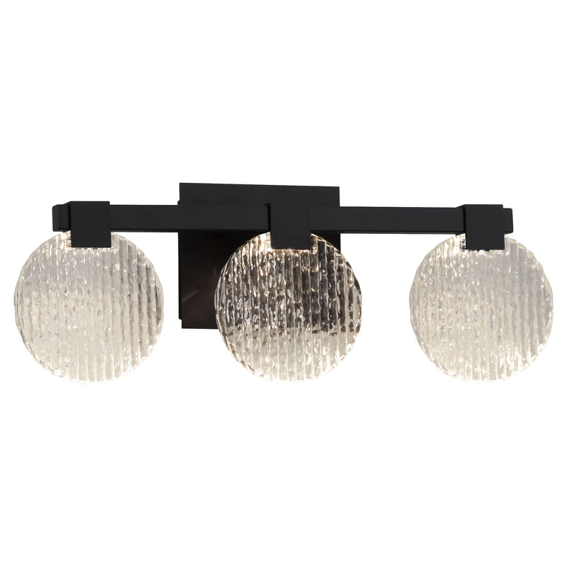 Axiom 3 Light LED Vanity Light in Black