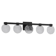 Axiom 5 Light LED Vanity Light in Black