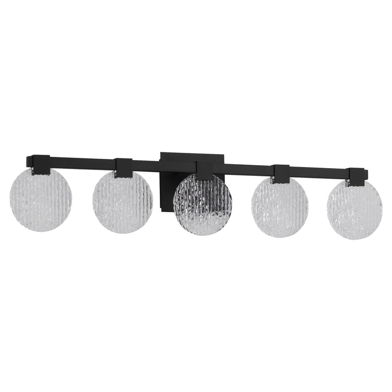 Axiom 5 Light LED Vanity Light in Black