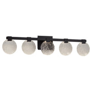 Axiom 5 Light LED Vanity Light in Black