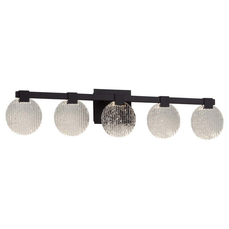Axiom 5 Light LED Vanity Light in Black