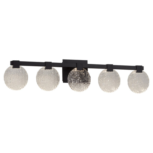 Axiom 5 Light LED Vanity Light in Black