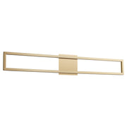 Xanni 36" LED Vanity Light in Aged Brass