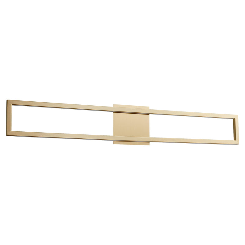 Xanni 36" LED Vanity Light in Aged Brass