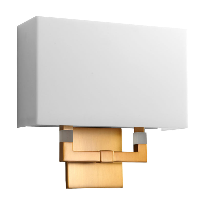 Chameleon Large LED Wall Sconce in Aged Brass