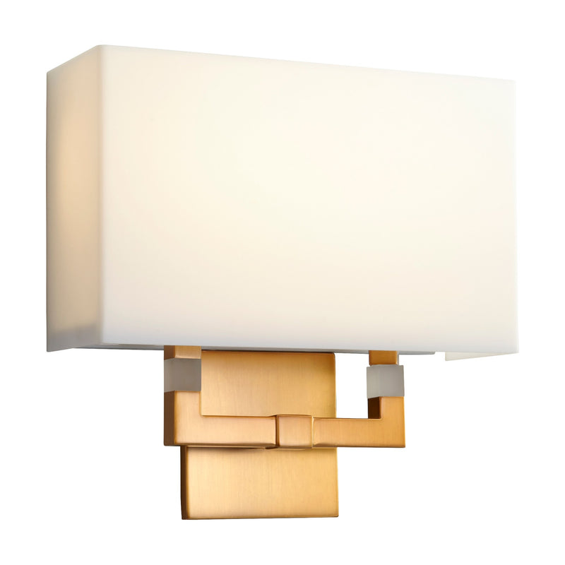 Chameleon Large LED Wall Sconce in Aged Brass