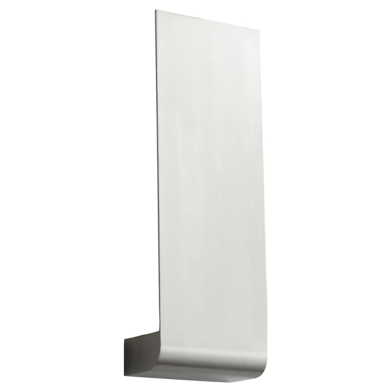 Halo Large LED Wall Sconce in Satin Nickel