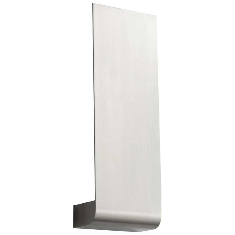 Halo Large LED Wall Sconce in Satin Nickel