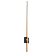 Zora 48" LED Wall Sconce in Black / Industrial Brass