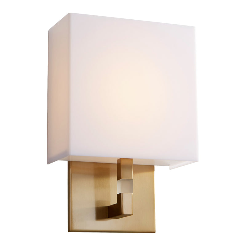 Chameleon Small LED Wall Sconce in Aged Brass