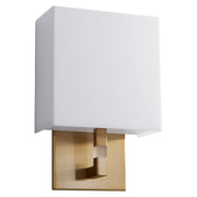 Chameleon Small LED Wall Sconce in Aged Brass
