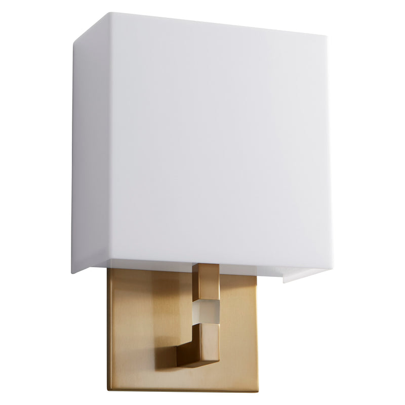 Chameleon Small LED Wall Sconce in Aged Brass