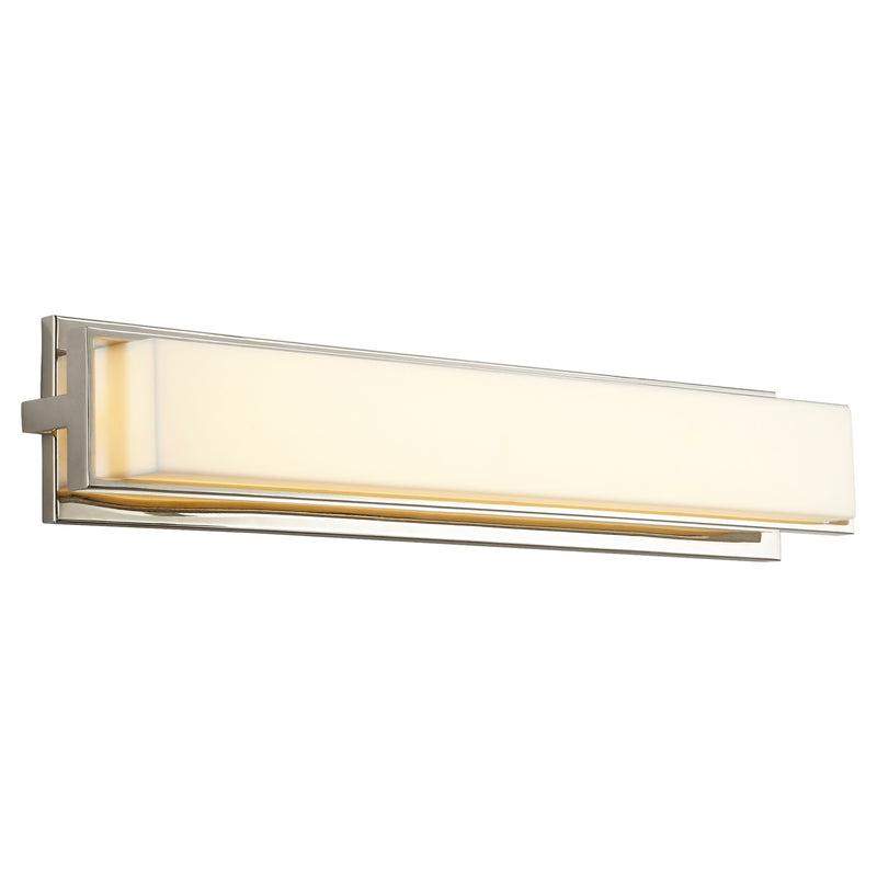 Plato 26" LED Vanity Light in Polished Nickel