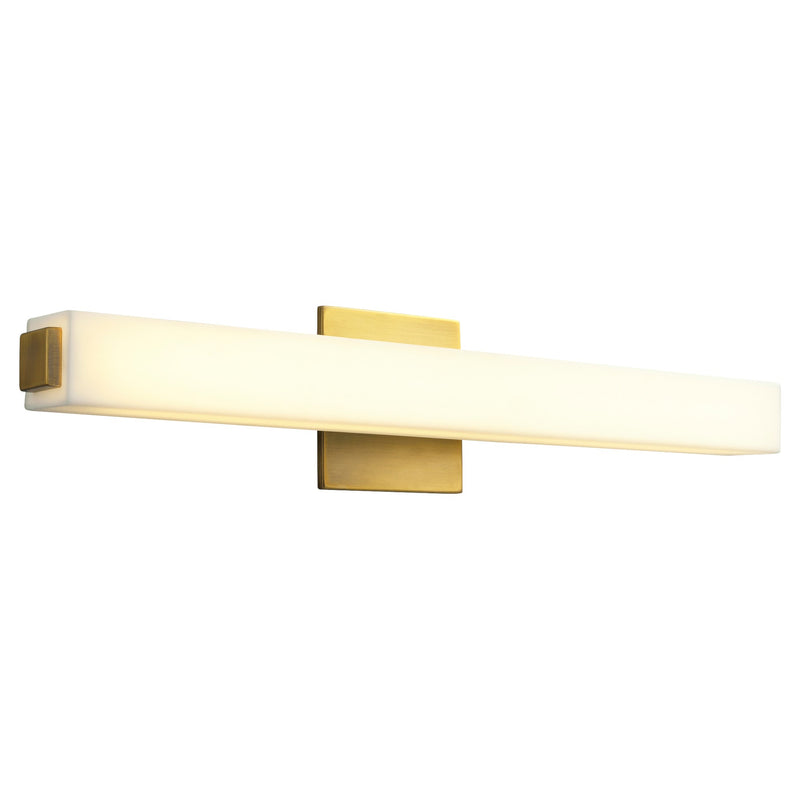 Adelphi 24" LED Vanity Light in Aged Brass