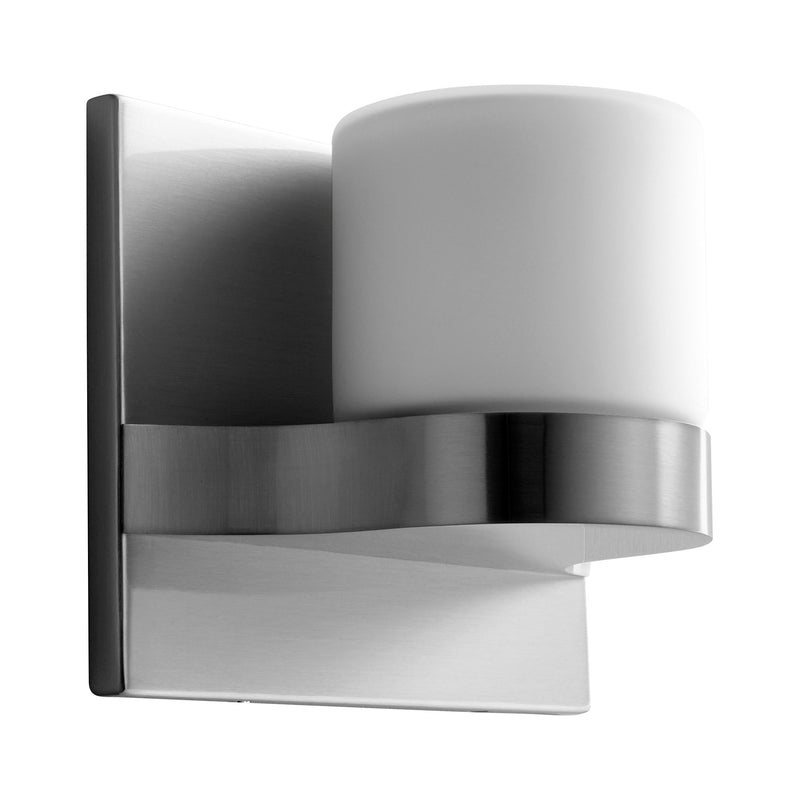 Olio Small LED Wall Sconce in Satin Nickel