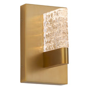 Gamma 1 Light LED Wall Mount in Brushed Brass