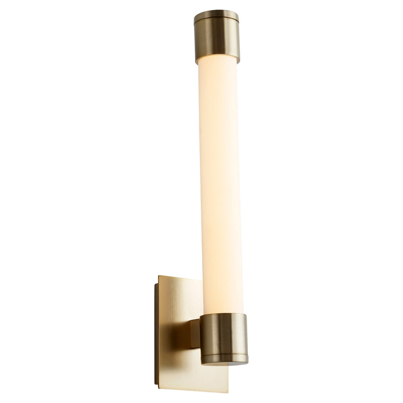 Zenith LED Wall Sconce in Aged Brass