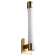 Zenith LED Wall Sconce in Aged Brass