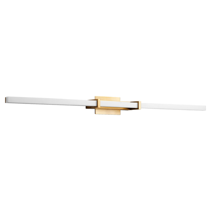 Wand 36" LED Vanity Light in Aged Brass