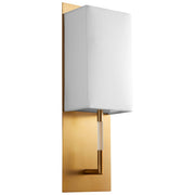 Epoch LED Wall Sconce in Aged Brass