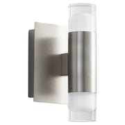 Alarum 2 Light LED Wall Sconce in Satin Nickel