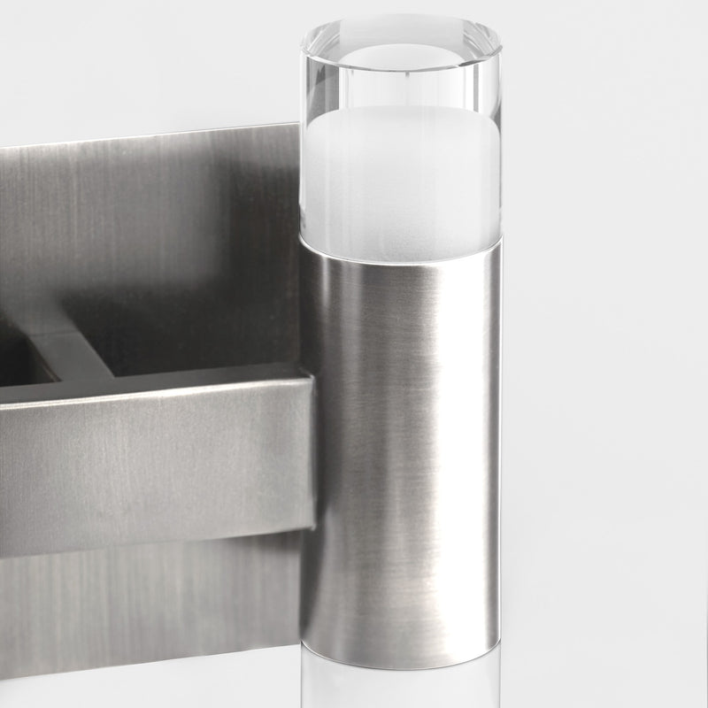 Alarum 6 Light LED Vanity Light in Satin Nickel