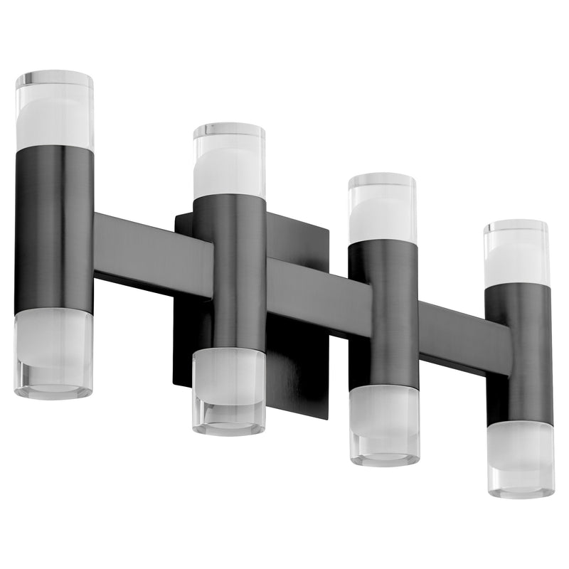 Alarum 8 Light LED Vanity Light in Black