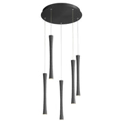 Sabre 5 Light LED Pendant in Black