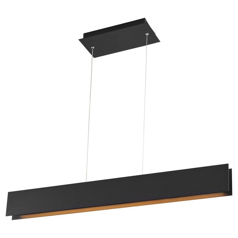 Brio 36" LED Linear Pendant in Black