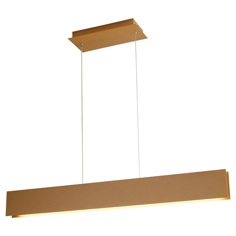 Brio 36" LED Linear Pendant in Powdered Gold