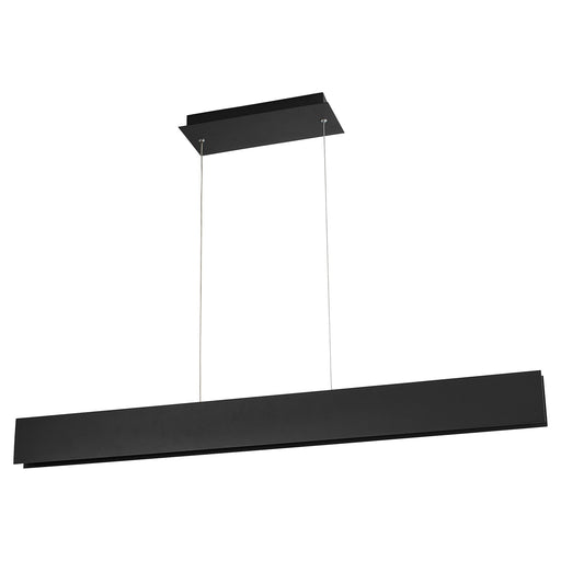 Brio 46" LED Linear Pendant in Black