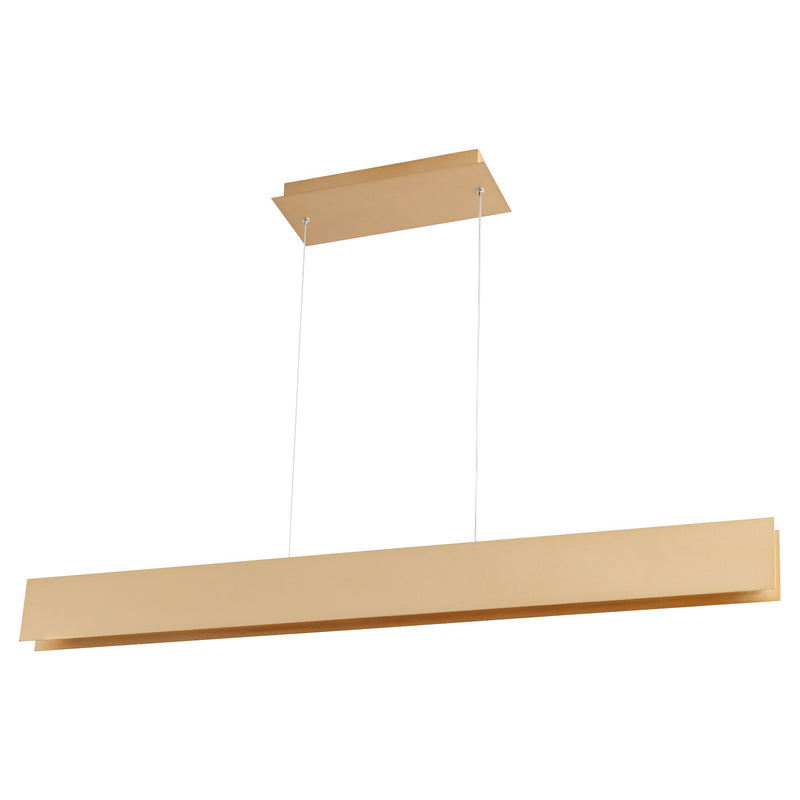 Brio 46" LED Linear Pendant in Powdered Gold