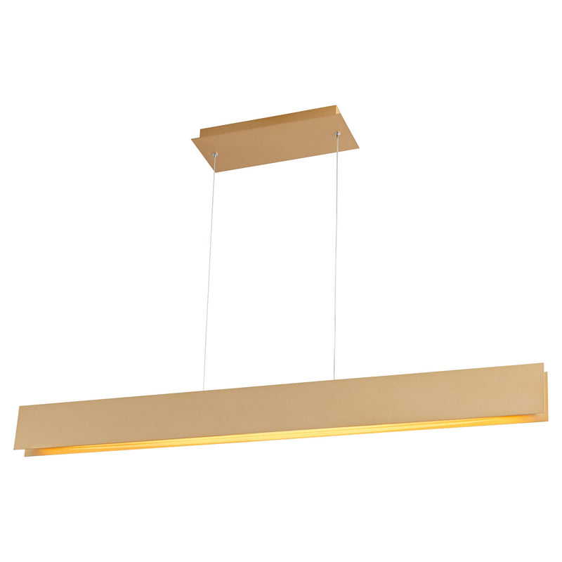 Brio 46" LED Linear Pendant in Powdered Gold
