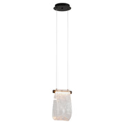 Veer 1 Light LED Mini Pendant in Black