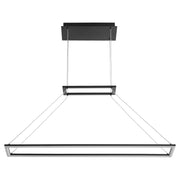 Xanni 35" LED Linear Pendant in Black