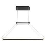 Xanni 35" LED Linear Pendant in Black