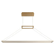 Xanni 47" LED Linear Pendant in Aged Brass