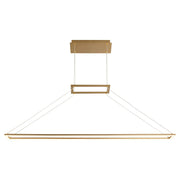 Xanni 47" LED Linear Pendant in Aged Brass