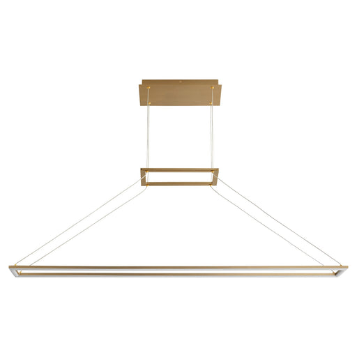 Xanni 47" LED Linear Pendant in Aged Brass