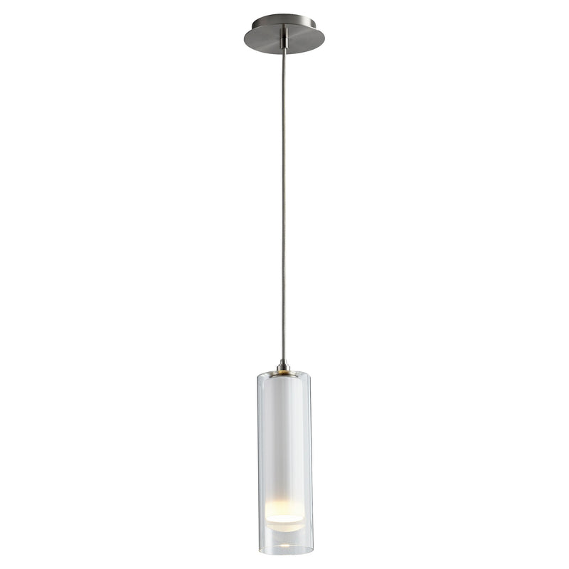 Gratis LED Mini Pendant in Satin Nickel