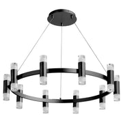 Alarum 20 Light LED Chandelier in Black