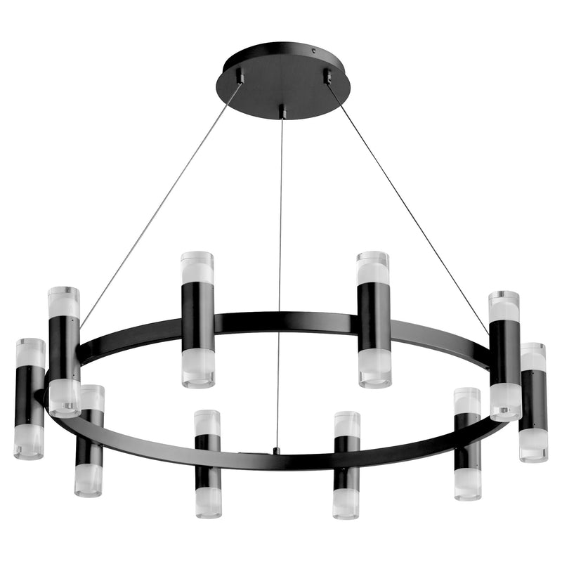 Alarum 20 Light LED Chandelier in Black