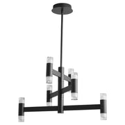 Alarum 12 Light LED Chandelier in Black