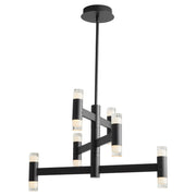 Alarum 12 Light LED Chandelier in Black