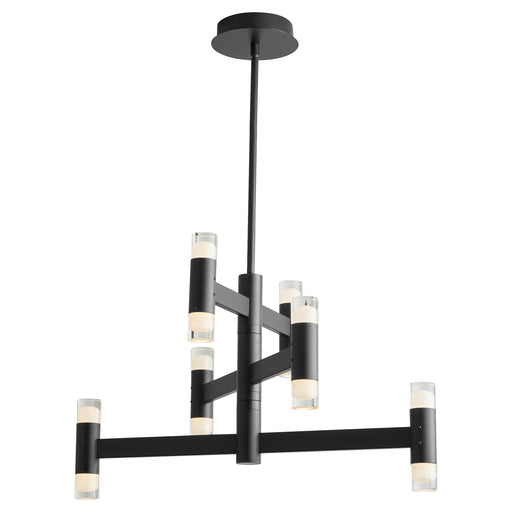 Alarum 12 Light LED Chandelier in Black
