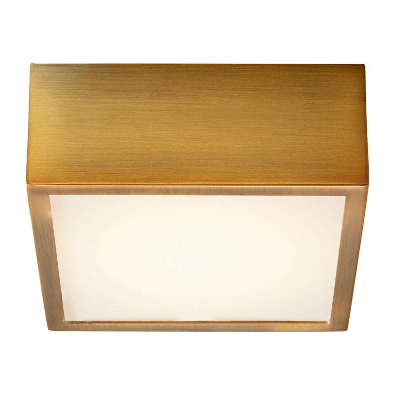 Pyxis 5" LED Flush Mount in Aged Brass